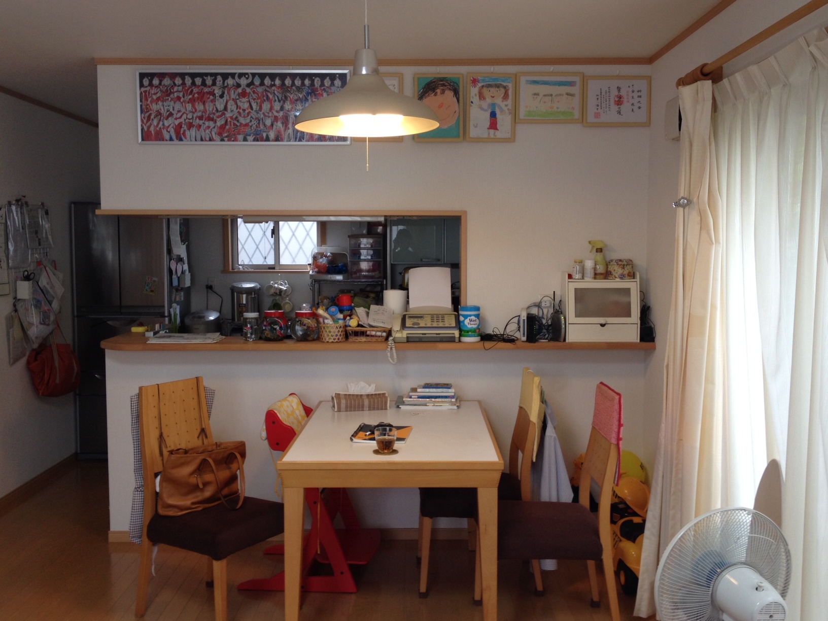 キッチンカウンターまわりの収納 ポッカポカ日和 オーダー家具 住宅リフォームなら福岡のデザインコンパス